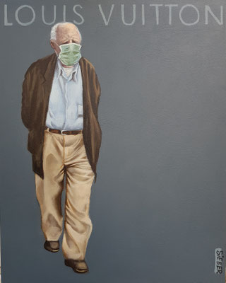 Gemälde 659,LOUIS VUITTON Vol 3 ,Acryl auf Hartfaserplatte ,2020,30 x 24 cm     