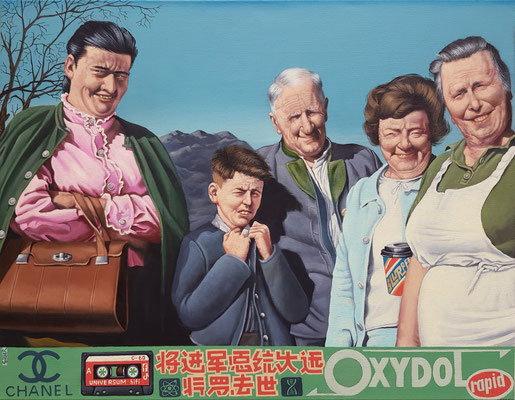 Gemälde 809,OXYDOL rapid,Acryl auf Leinwand, 2024,70 x 90 cm