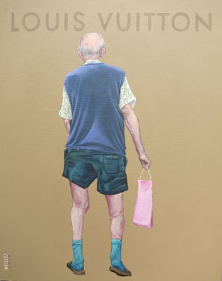 Gemälde  435, Louis Vuitton, Acryl auf Hartfaserplatte,2013,40 x 50 cm             