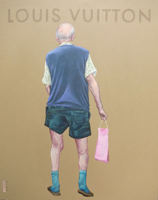 Gemälde  435, Louis Vuitton, Acryl auf Hartfaserplatte,2013,40 x 50 cm             