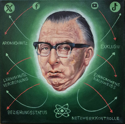 Gemälde 822, EXKLUSIV ,Acryl auf Leinwand, 2024,30 x 30 cm