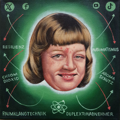 Gemälde 819, RESILENZ ,Acryl auf Leinwand, 2024,30 x 30 cm