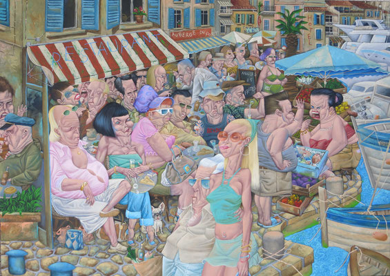    Gemälde  487Moules et Frites , Acryl auf Leinwand ,2015,140 x 100 cm 
