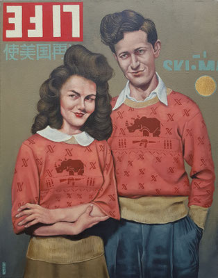 Gemälde 876, LIFE VOL 1, Acryl auf Leinwand,2025, 70 x 55 cm