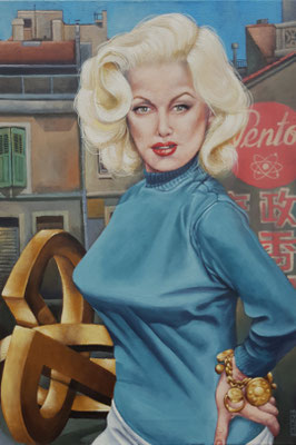 Gemälde 855,PENTO, Acryl auf Leinwand,2025, 65 x 44 cm