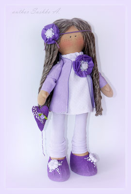 Текстильная кукла... Катарина, ручной работы по мотивам кукол Т. Коннэ, рост 45 см, самостоятельно стоит (ПРИМЕР, под заказа цена 500-700 грн.)