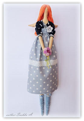 Кукла Тильда, ручная работа. Рост 40 или 60 см. (цена- 280-400 грн.ПРОДАНА)
