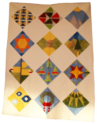 Antoinette Wohlwend, Block of the Month der Modern Quilters mit Schweizer-Motiven