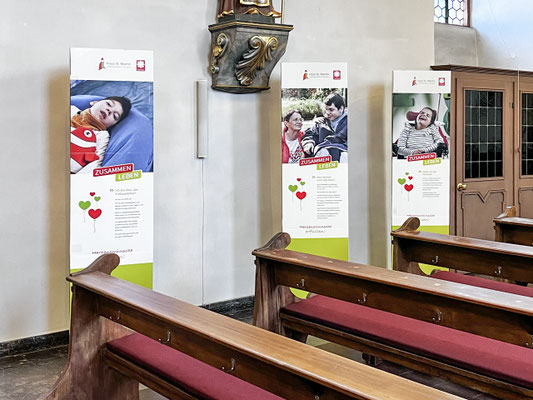 Wanderausstellung ›Zusammen Perfekt‹ in der Kath. Kirche St. Philippus & Jakobus in Heidesheim
