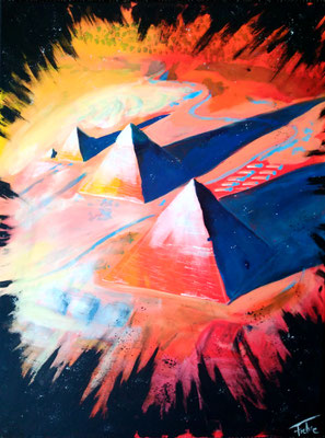 PYRAMIDS OF GIZA   | Acryl on Canvas 60x80 cm |