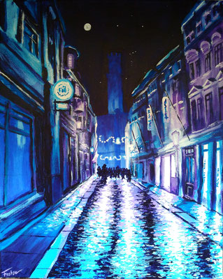 ZITTAU NIGHTTIME   | Acryl on Canvas 40x50 cm |