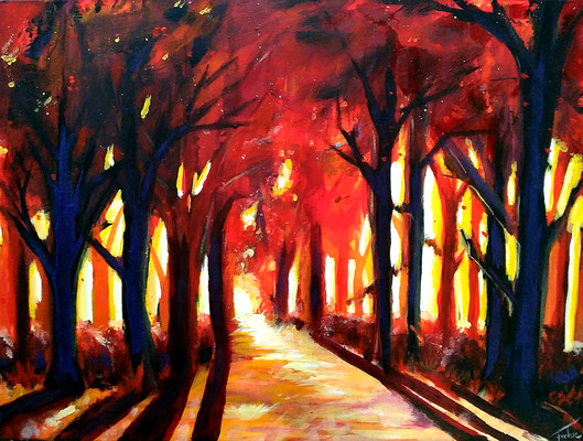 HERBSTWALD   | Acryl on Canvas 80x60 cm |