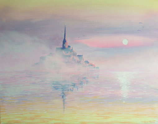 MONT SAINT MICHEL   | Acrylic on Canvas 50x40 cm |