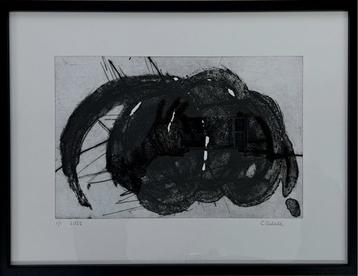  Cornelia Schell, Swing, Radierung, 30x40 mit Rahmen, €190,-