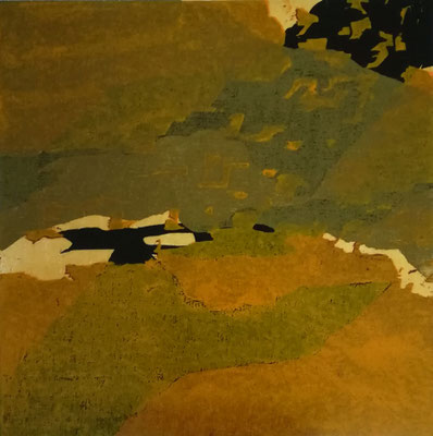 Marlis G. Schill, Licht und Schatten, Holzschnitt Unikat, 50x50, € 210,- (incl.Rahmen)