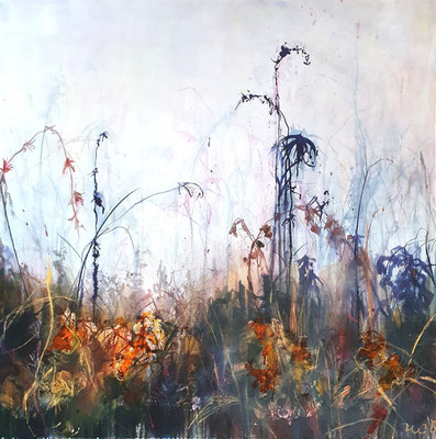 Heike Renz, November_c 137, Acryl, 100 x 100 cm, 2025 