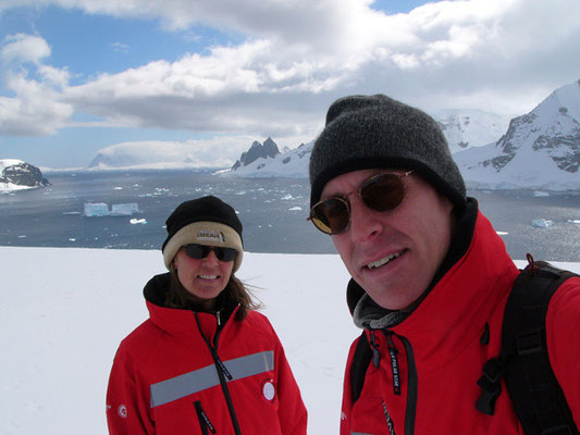 Gudrun und Tobias in der Antarktis