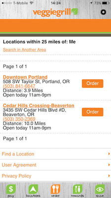 veggie grill order