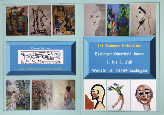 1sr Summer Exhibition Pliensauvorstadt Esslingen am Neckar