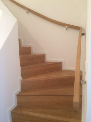 Treppen geschliffen und geölt