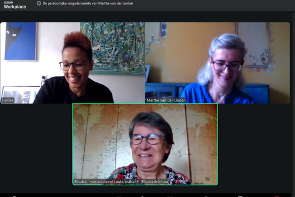Online meetings georganiseerd door Marthe van der Linden voor vrouwelijke ondernemers