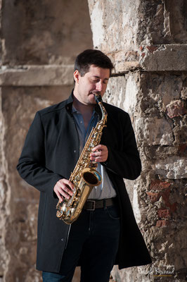 Shooting portrait saxophone Antibes