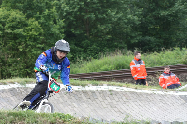 Julian Wintjen fuhr in Rödinghausen sein erstes Rennen und erreichte einen guten siebten Platz.