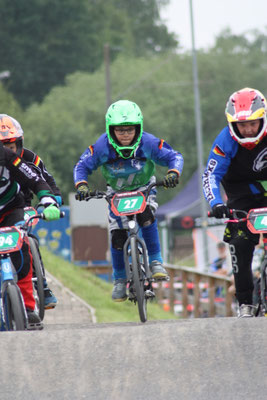 Patrice Rossow von den Phönix-Racern kam in seiner noch jungen BMX-Rennkarriere erstmals auf´s Siegerpodest