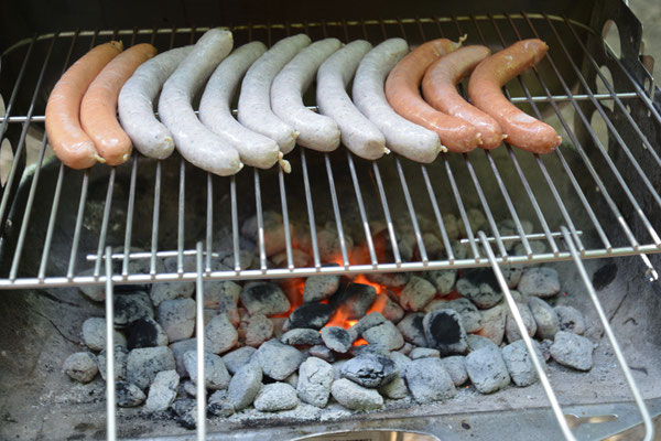 Rote Wurst, Bratwurst usw, beste Qualität von Friedrich Haas.