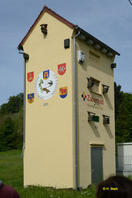 Der umgebaute Artenschutzturm "Reißenmühle"