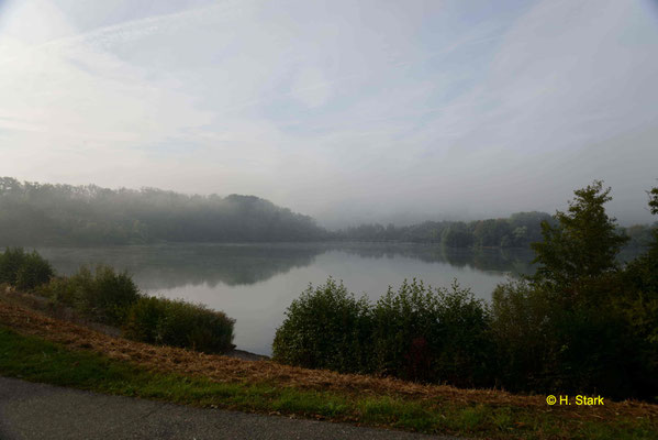 Nebel über dem Ehmetsklingensee