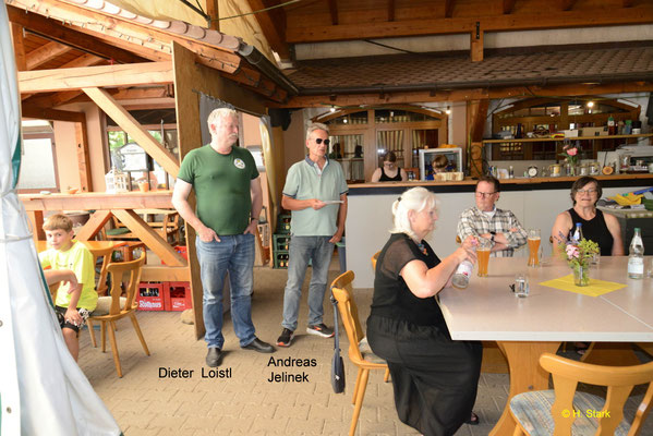 Die Vorstandssprecher Dieter Loistl und Andreas Jelinek bei der Begrüßung