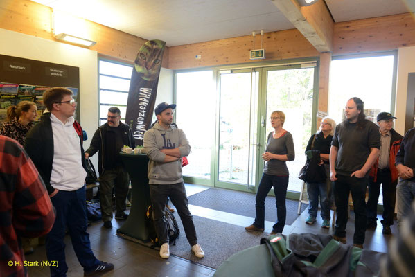 Begrüßung im Naturparkzentrum durch Frau Zürn