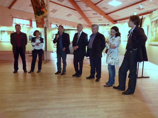 avec Bernard Biotteau, président, Pierre Pilling, les élus et les autres invités d'Honneur