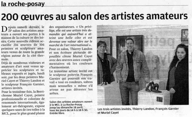 Article "Centre-Presse" du 11/04/2010