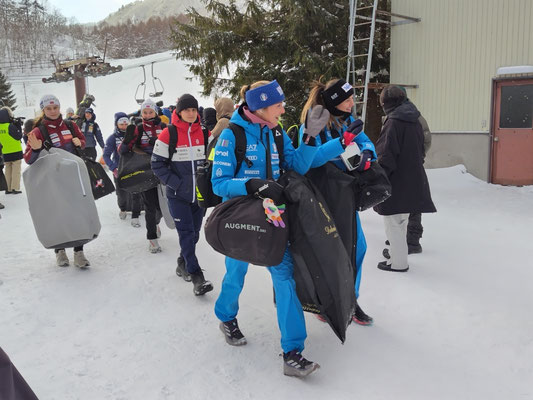 外国人選手は陽気です。