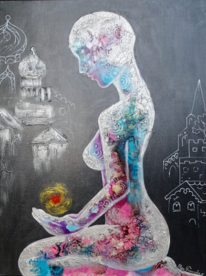 "die Nacht" 60x80 Acryl