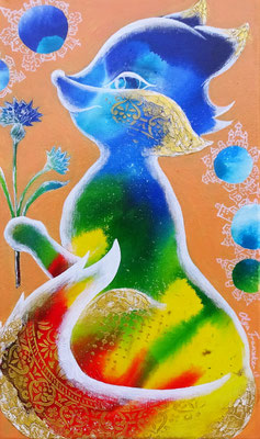 "Fuchs" Acryl 30x50