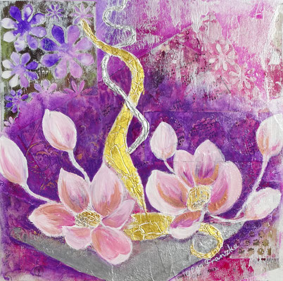 " Die Lilien" Acryl 40x40