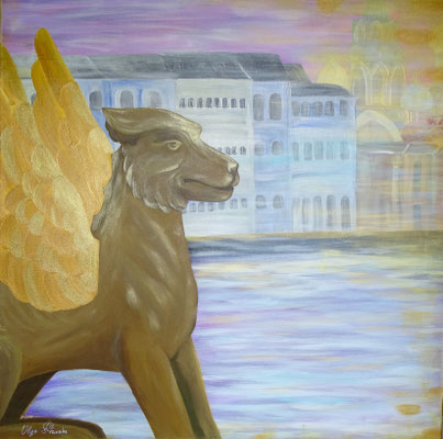 "Greif" Acryl 100x100