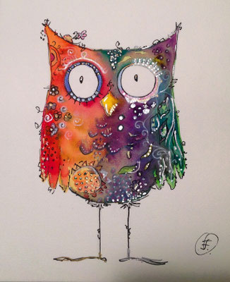 "Miss Eulin" aquarell A4 SOLD