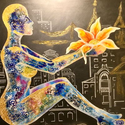 "Das Leben" Acryl 100x120