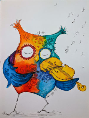 "Mr. Niccolo" A3 Aquarelle