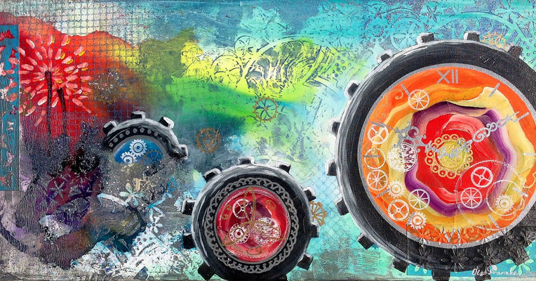 "Zeit" Acryl 40x80