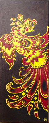 "Feuervogel" Acryl 20x60 SOLD