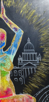 "Die Frau" Acryl 50x100