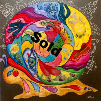 "Schnecke" Acryl 80x80