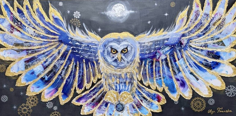 "Eule" Acryl 60x120