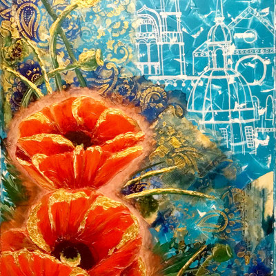 "Mohnblumen" Acryl 60x80