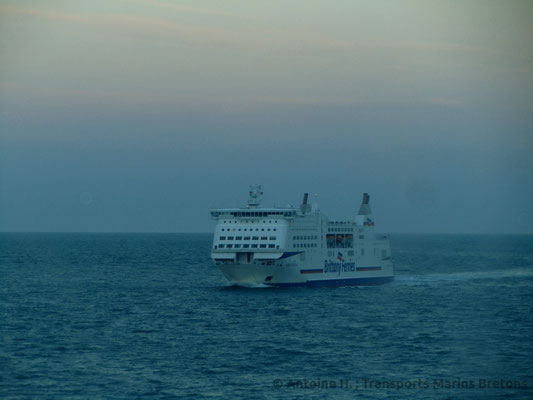 Mont Saint Michel pictured from Bretagne during a corssing to Portsmouth by Antoine H.